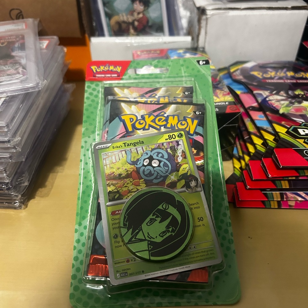 Pokémon Tangela Mini Pack with Coin - Green